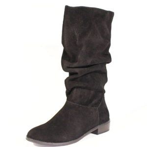 CHELSEA CREW Kasper Flat Slouched Flat Black Boot  (Size: 39)